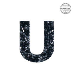SWAROVSKI® ADHESIVE STICKER "U" - BLACK